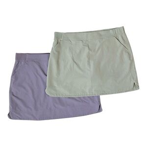 32 Degrees Green & Purple Mini Pencil Skorts